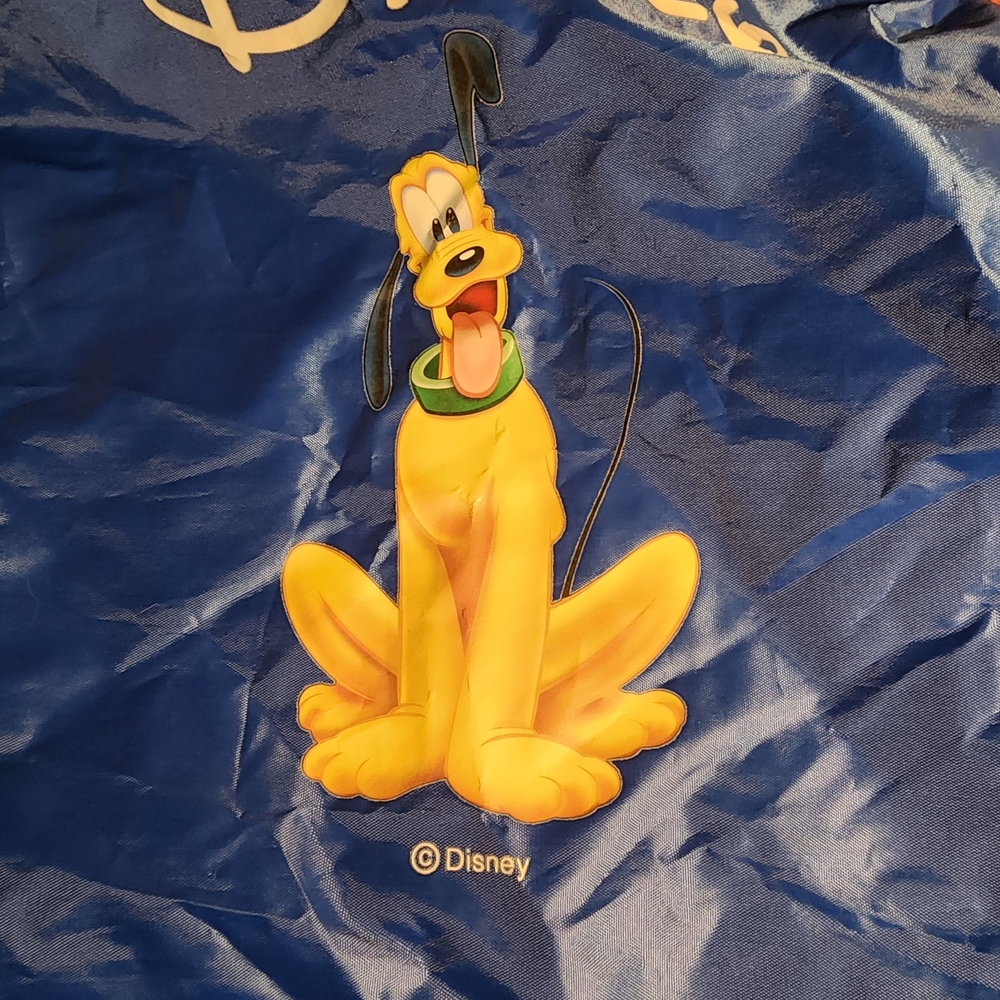 Disney Blue Drawstring Backpack Bag with Pluto Design, Great Used Condition - Picture 4 of 11
